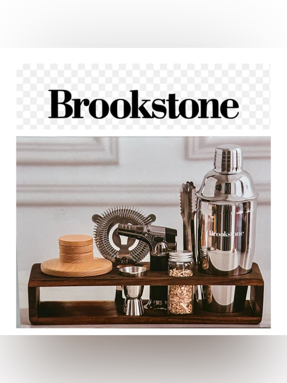 Brookstone 9 Piece Deluxe Cocktail Smoking Kit. NEW!
